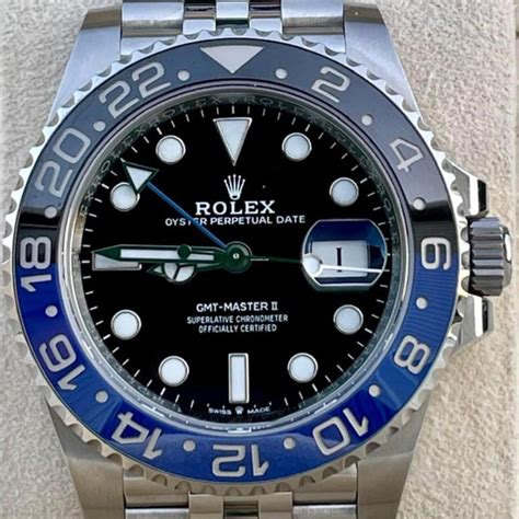 rolex batman diameter|batman rolex unworn for sale.